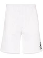 Alexander Mcqueen Logo Embroidered Track Shorts - White