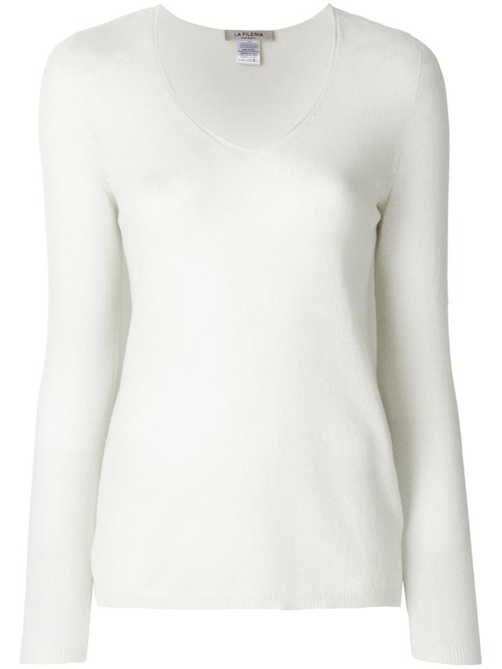 La Fileria For D'aniello Light Long Sleeved Pullover - White