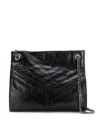 Saint Laurent Niki Leather Tote Bag - Black