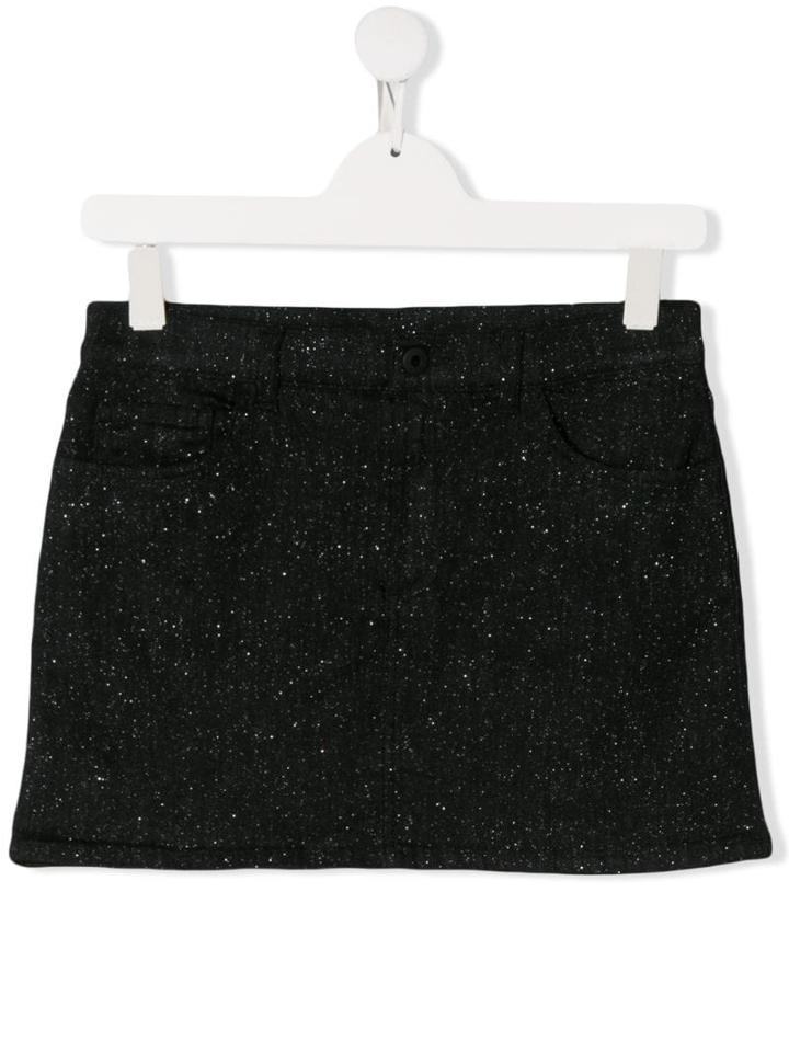 Dondup Kids Teen Glitter Straight Skirt - Black