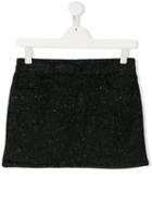 Dondup Kids Teen Glitter Straight Skirt - Black