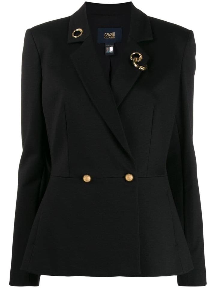 Cavalli Class Fitted Blazer - Black