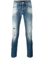Dondup 'george' Skinny Fit, Men's, Size: 40, Blue, Cotton/spandex/elastane/polyester