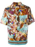 Valentino Tropical Print Shirt, Men's, Size: 40, Cotton/viscose/polyester