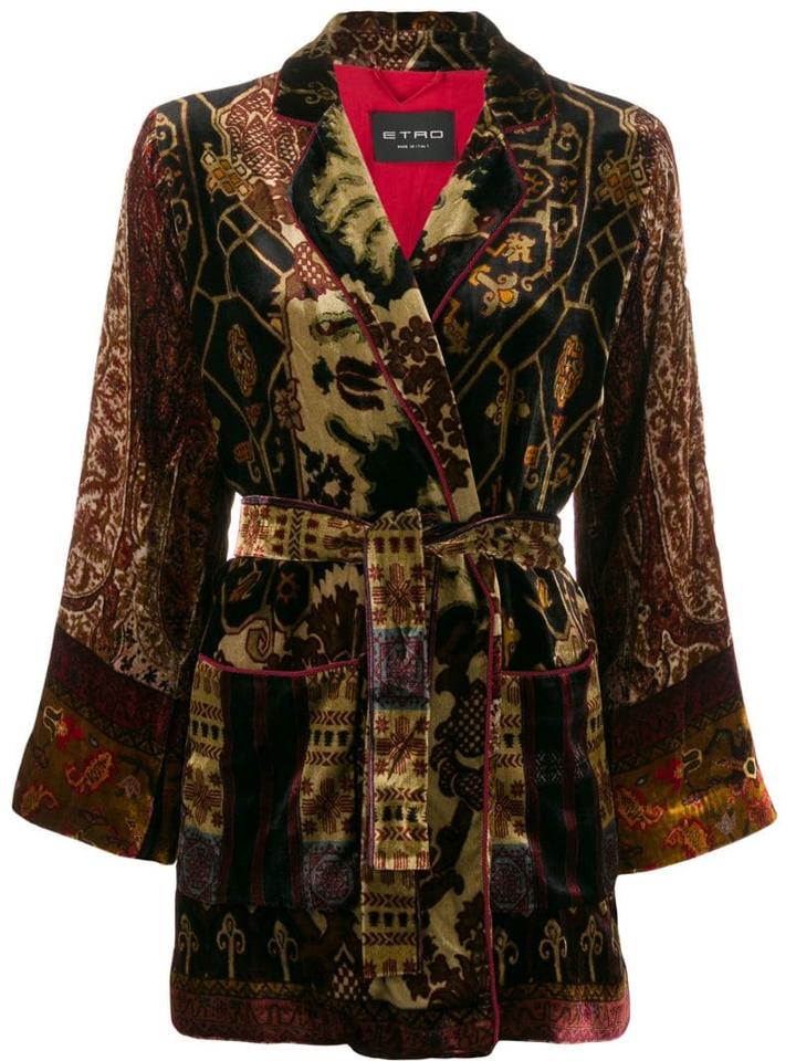 Etro Velvet Tie-waist Blazer - Black