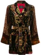 Etro Velvet Tie-waist Blazer - Black