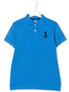 Hackett Kids Teen Number Patch Polo Shirt - Blue
