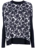 Marni - Abstract Floral Sweater - Women - Polyamide/viscose/virgin Wool - 40, Blue, Polyamide/viscose/virgin Wool