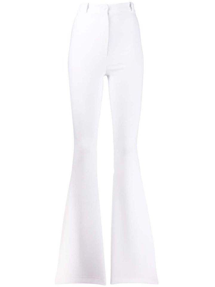 Hebe Studio Flared Trousers - White