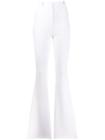 Hebe Studio Flared Trousers - White