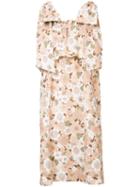 Chloé - Floral Dress - Women - Cotton - 36, Nude/neutrals, Cotton