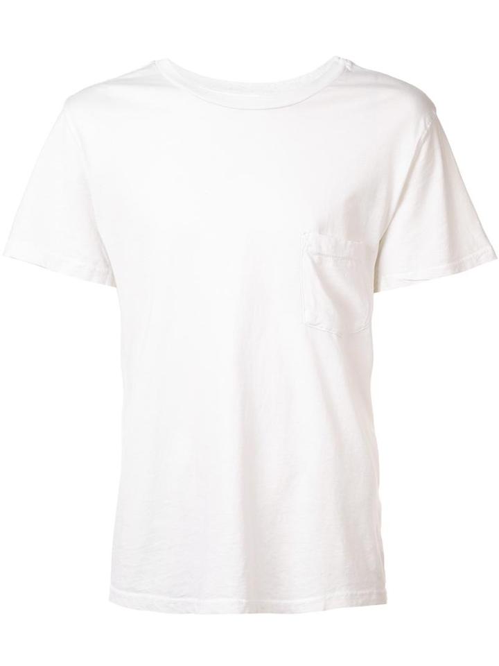321 Chest Pocket T-shirt, Men's, Size: Small, White, Cotton