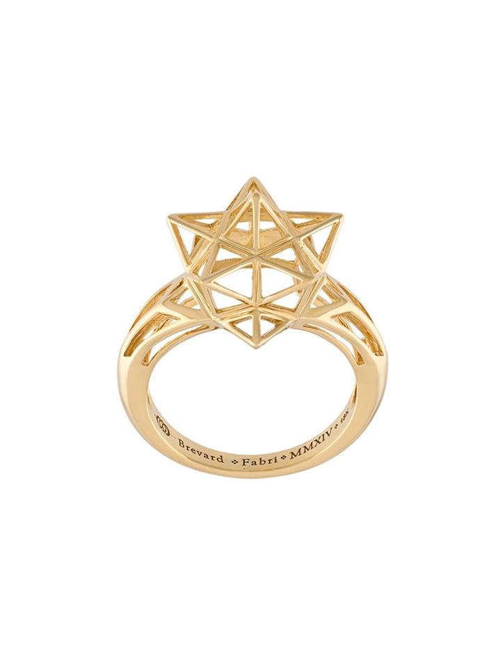 John Brevard Mini 'framed' Ring, Women's, Size: 7, Metallic