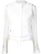 Ann Demeulemeester Panelled Sleeve Cropped Jacket