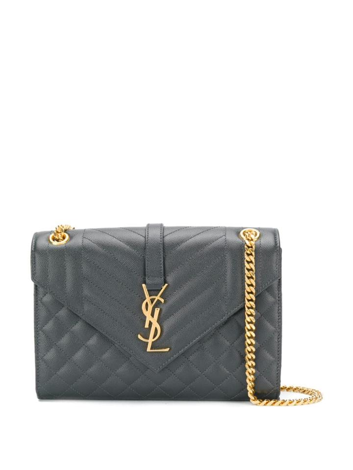 Saint Laurent Medium Envelope Bag - Grey