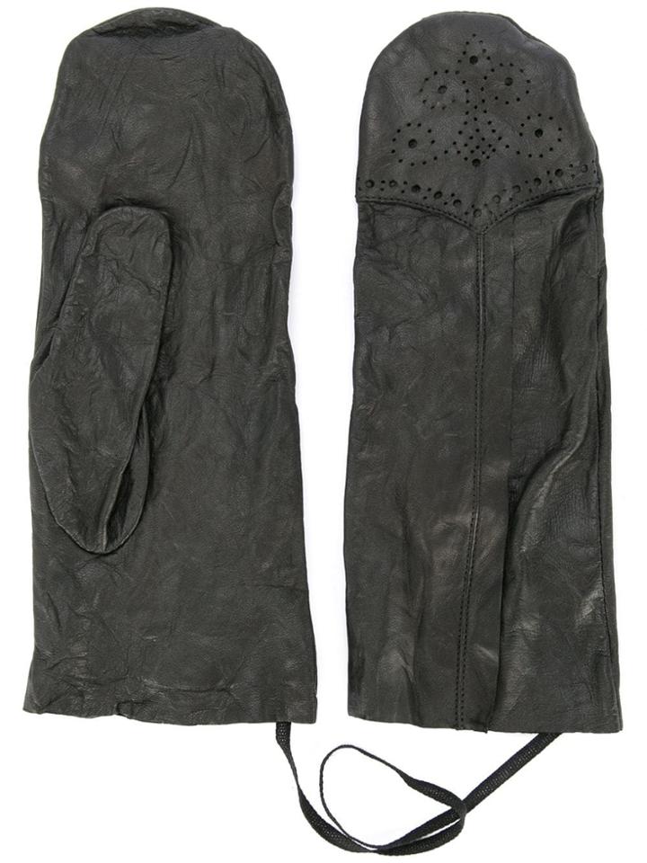 Rundholz Patterned No-finger Gloves - Black