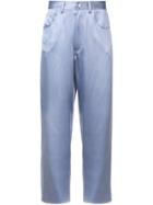 Fleur Du Mal Straight-leg Trousers - Blue