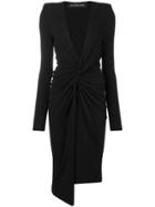 Alexandre Vauthier Knot Front Midi Dress - Black