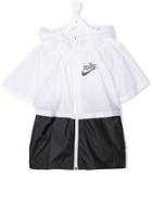 Nike Kids Teen Branded Rain Jacket - White