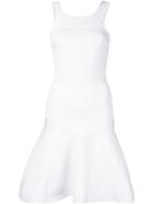 Cushnie Et Ochs Stretch Knit Flared Dress, Women's, Size: Medium, White, Rayon/polyester