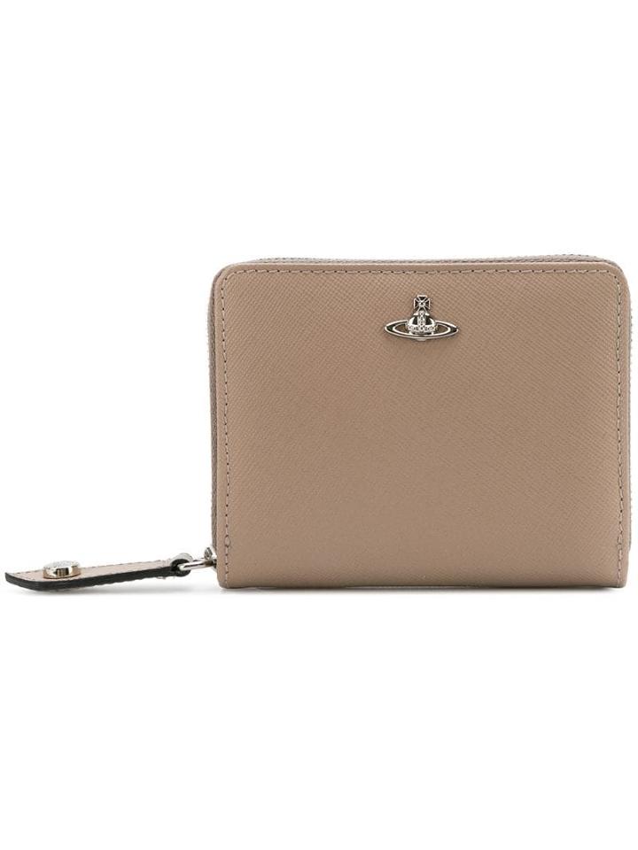 Vivienne Westwood Zip Around Orb Wallet - Neutrals