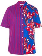 P.a.r.o.s.h. Contrast Short-sleeve Shirt - Blue