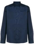 Prada Long-sleeve Poplin Shirt - Blue