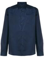 Prada Long-sleeve Poplin Shirt - Blue