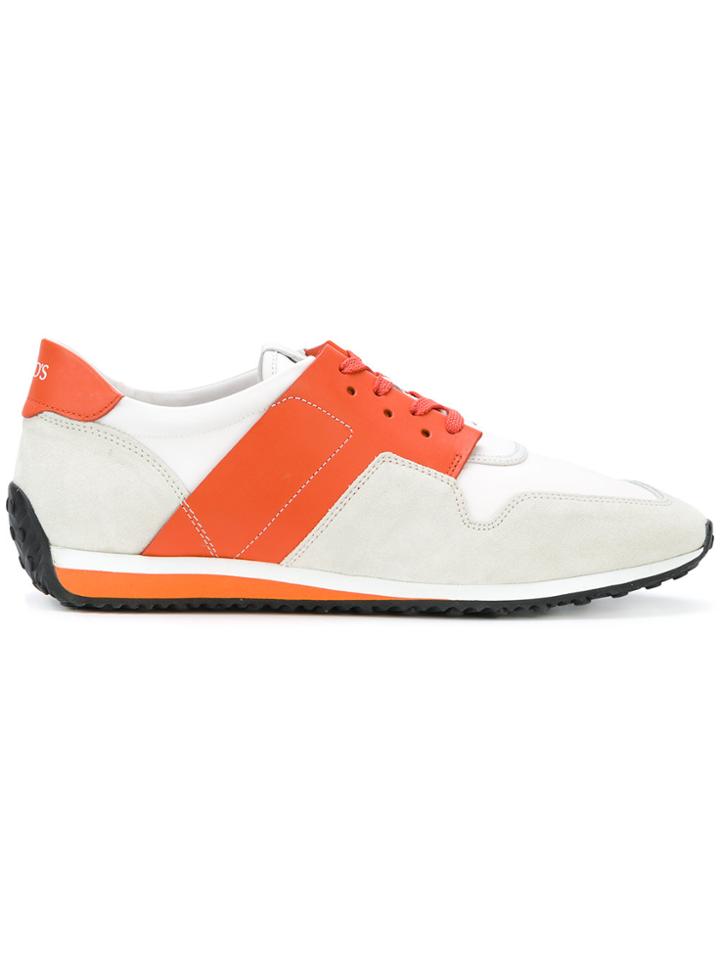 Tod's Colour-block Lace-up Sneakers - White