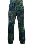 Etro Floral-print Sweatpants - Blue
