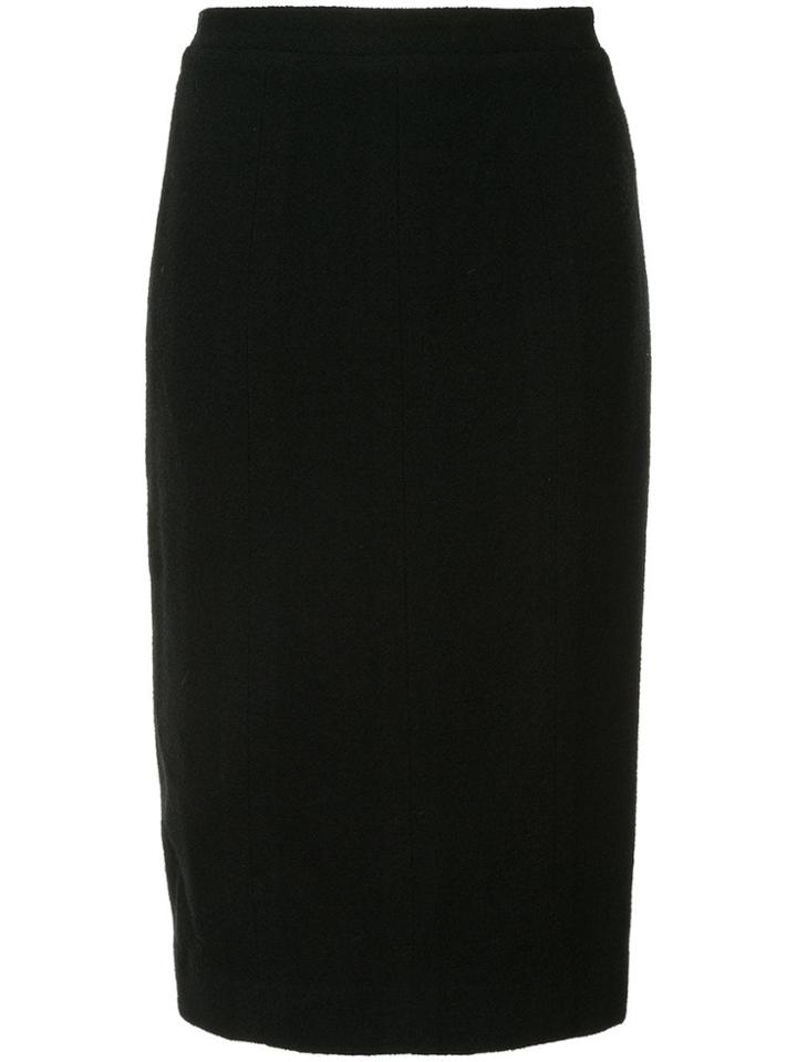 Chanel Pre-owned Midi Pencil Skirt - Black