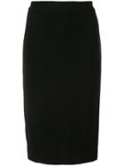 Chanel Pre-owned Midi Pencil Skirt - Black