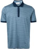 Cerruti 1881 - Striped Polo Shirt - Men - Cotton - M, Blue, Cotton