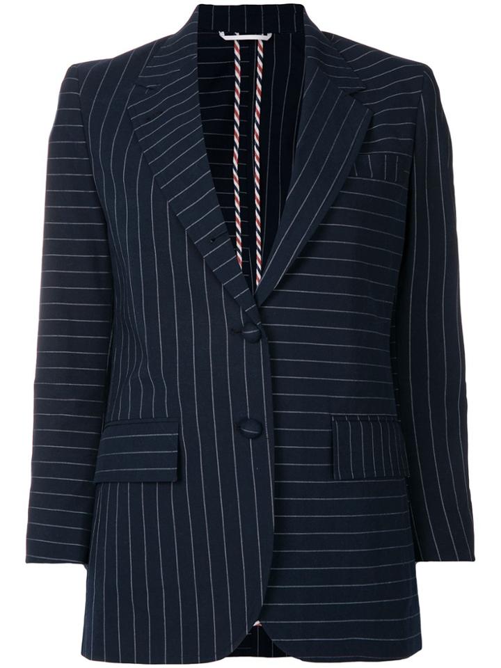 Thom Browne Fun Mix Chalkstripe Sport Coat - Blue