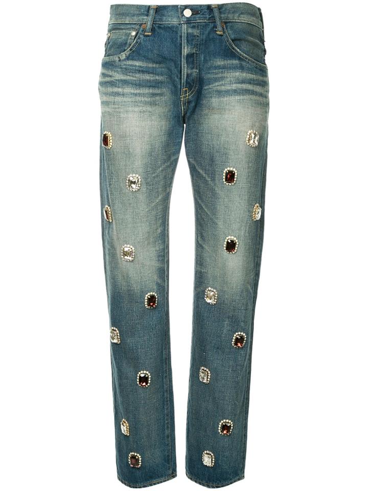 Tu Es Mon Trésor Bijou Victorian Antique Jeans - Blue