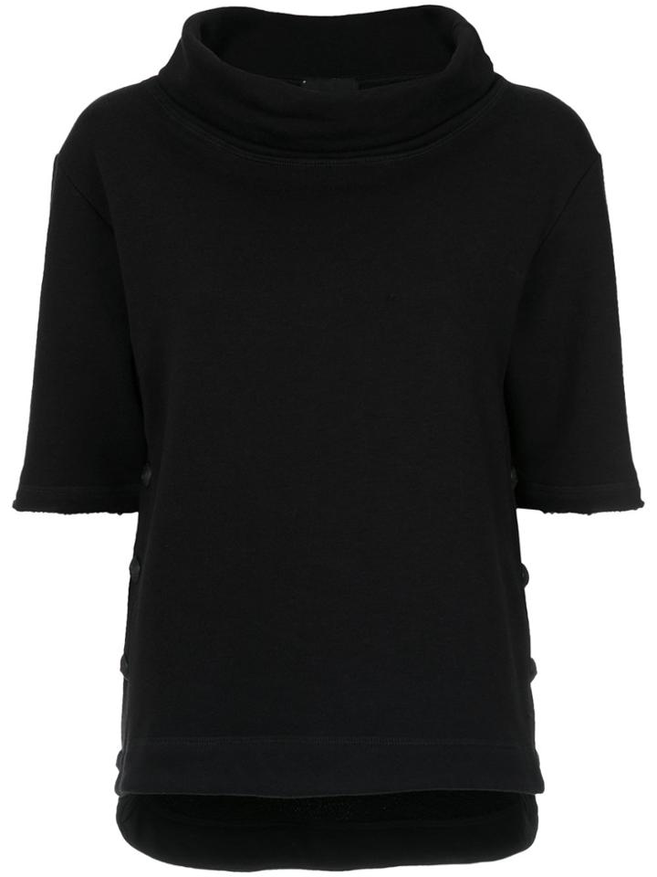 Andrea Bogosian Addict Print Buttoned Blouse - Black