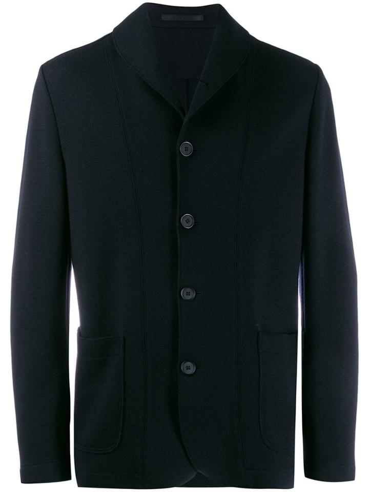 Giorgio Armani Shawl Lapel Cardigan - Blue