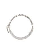 Justine Clenquet Shannon Crystal Choker - Silver
