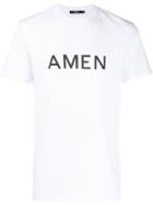 Amen Printed Logo T-shirt - White