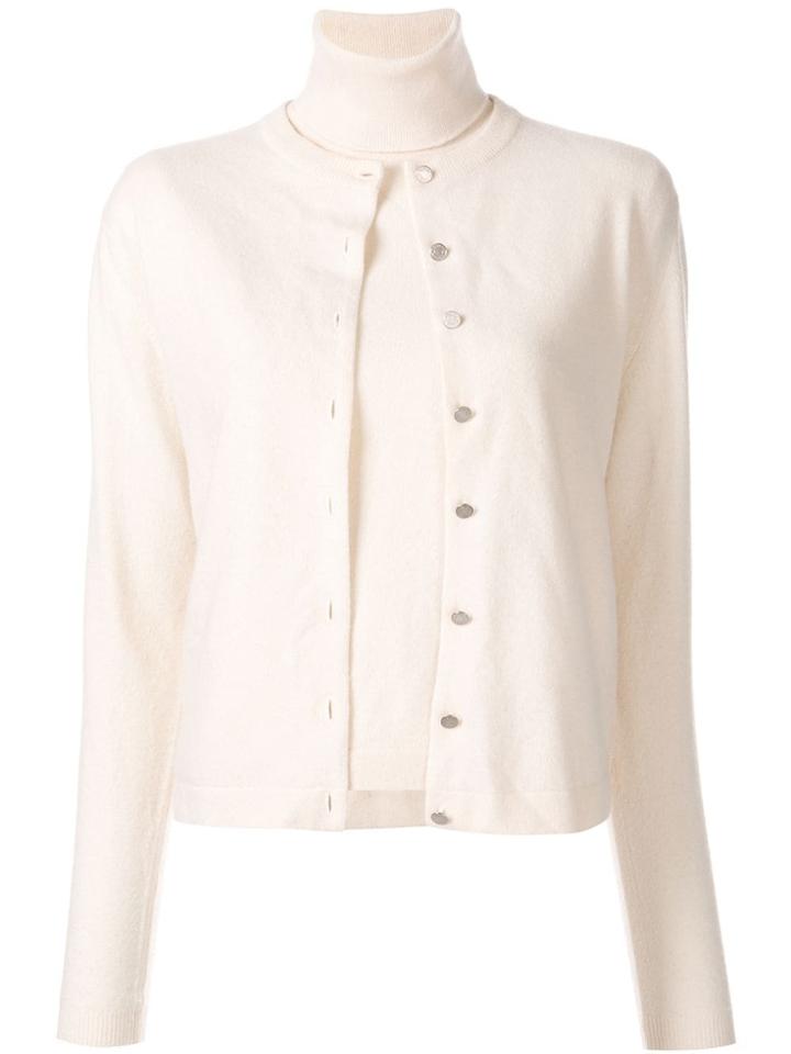 Hermès Pre-owned Cashmere Turtleneck Top And Cardigan Set - Neutrals