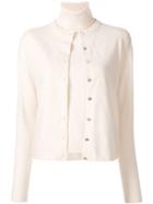 Hermès Pre-owned Cashmere Turtleneck Top And Cardigan Set - Neutrals