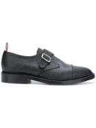 Thom Browne Single Monk Strap Leather Shoe - Black