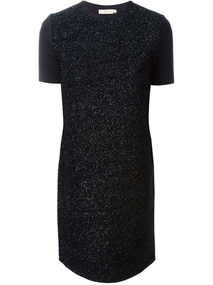 Tory Burch Tinsel Effect Panel Dress