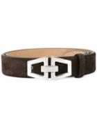 Tod's Buckled Belt, Men's, Size: 110, Brown, Leather