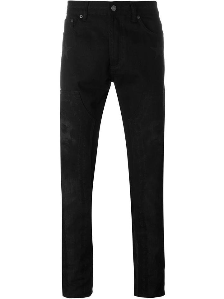 Givenchy Christ Print Jeans, Men's, Size: 32, Black, Cotton