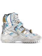 Maison Margiela High-top 'retro Fit' Sneakers - Silver