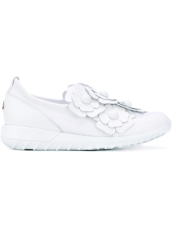 Moncler Emy Embellished Sneakers - White