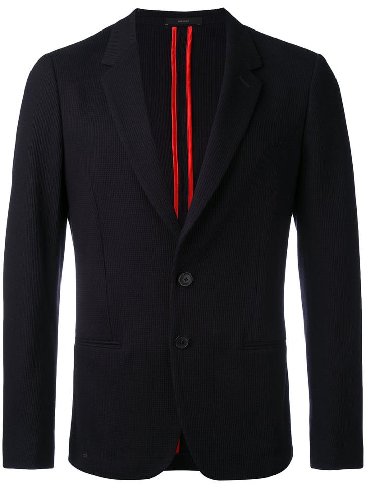 Paul Smith - Notched Lapel Blazer - Men - Cotton/cupro - 52, Black, Cotton/cupro