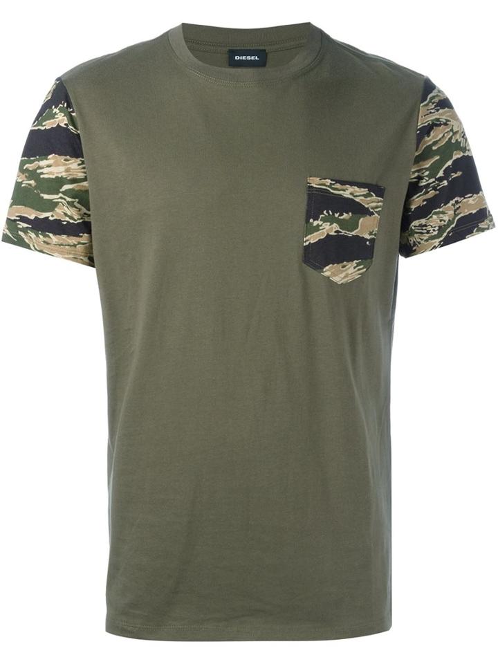 Diesel 'diego' T-shirt, Men's, Size: Large, Green, Cotton