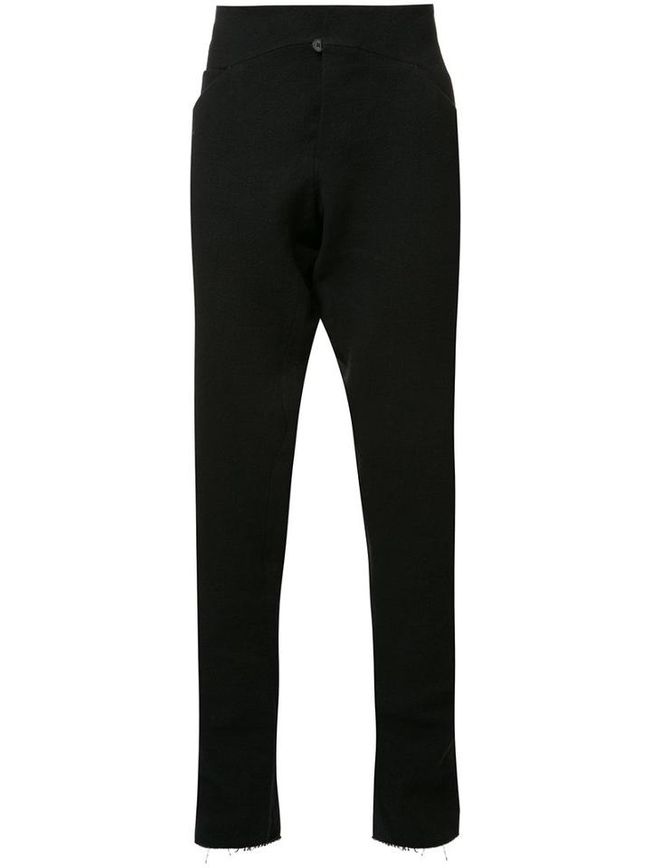 Ma+ Tapered Trousers, Men's, Size: 50, Black, Cotton/linen/flax/wool/polyimide